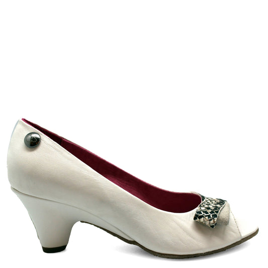 Frise - Ivory- open toe shoe- sizes 37, 40 and 41 left! - Chanii B