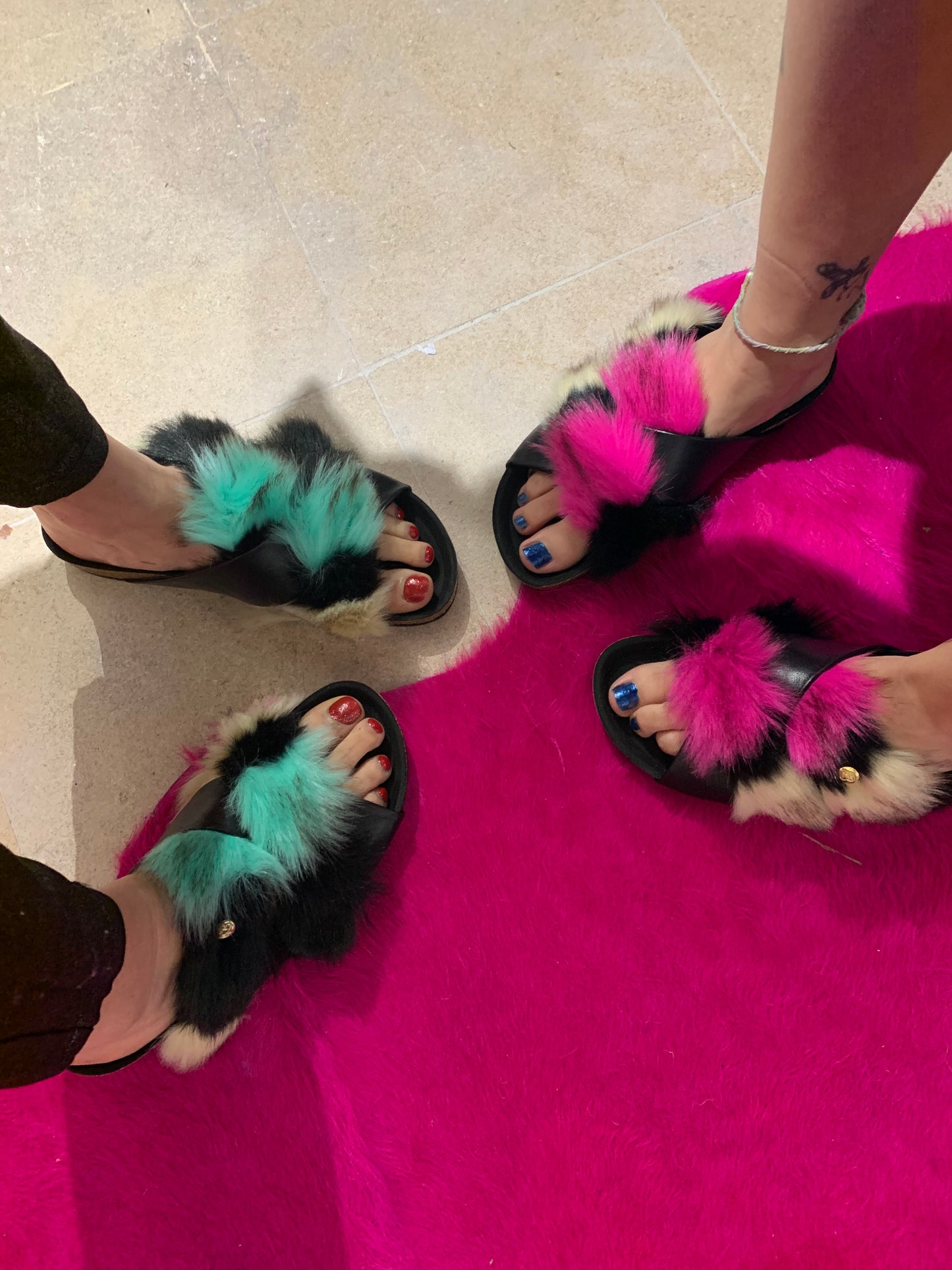 Licorn - Green- Flat Slides- Last pair 37! - Chanii B