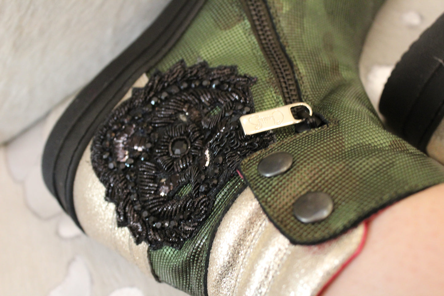 Chat - Military Green ankle boot - Chanii B