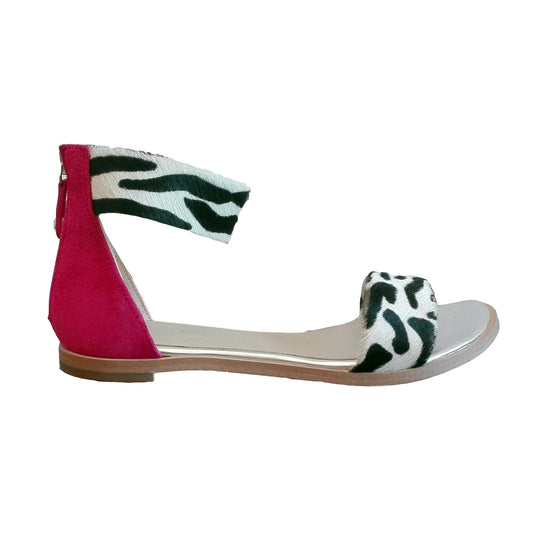 Marionette - Zebra flat sandal SIZE 35 - Chanii B