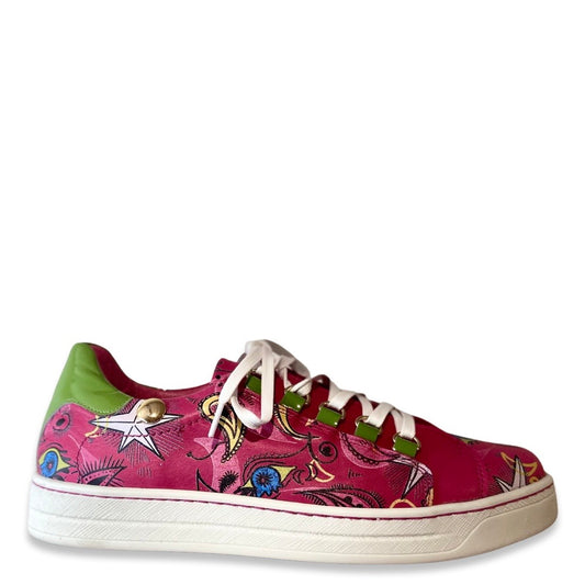 Skate -Royal Doodle fuchsia Sneaker - Chanii B