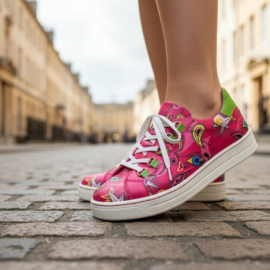 Skate -Royal Doodle fuchsia Sneaker - Chanii B