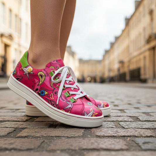 Skate -Royal Doodle fuchsia Sneaker - Chanii B