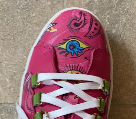 Skate -Royal Doodle fuchsia Sneaker - Chanii B