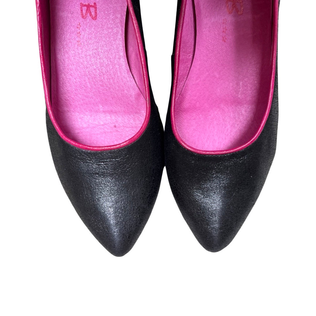 Tuille - Black and fuchsia flat shoes- last pair 36 - Chanii B