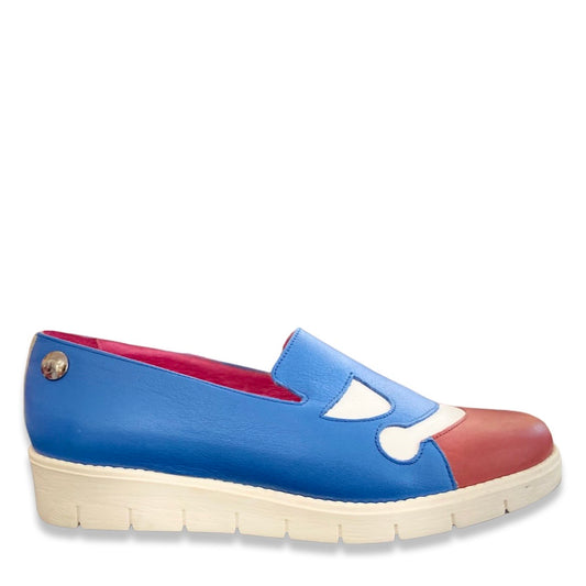Nips- blue red and white sip on sneaker- Last pair 37 - Chanii B
