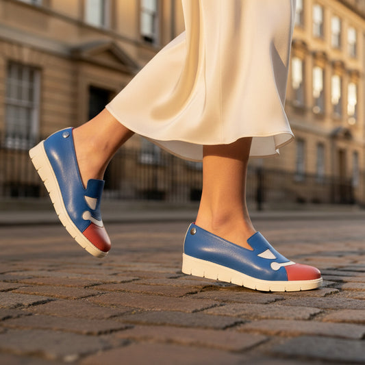 Nips- blue red and white sip on sneaker- Last pair 37 - Chanii B