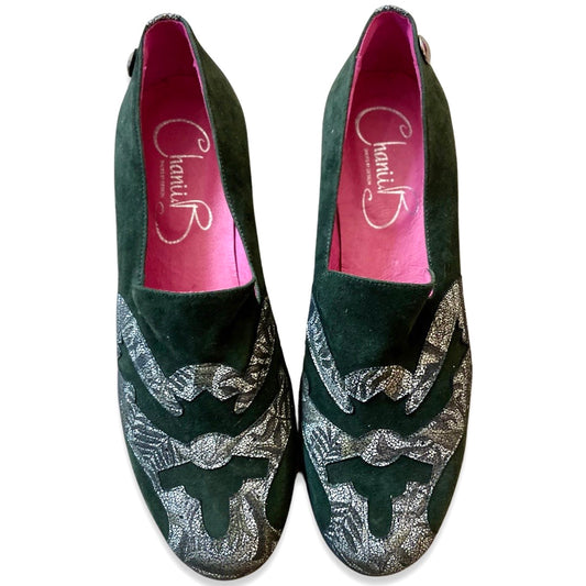 Spin - Dark green suede- Last pair 37! - Chanii B