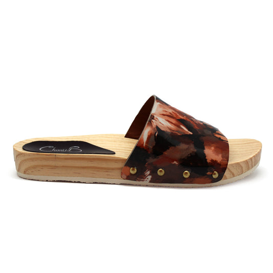 Wood - Coral Flower- wooden slide - Chanii B