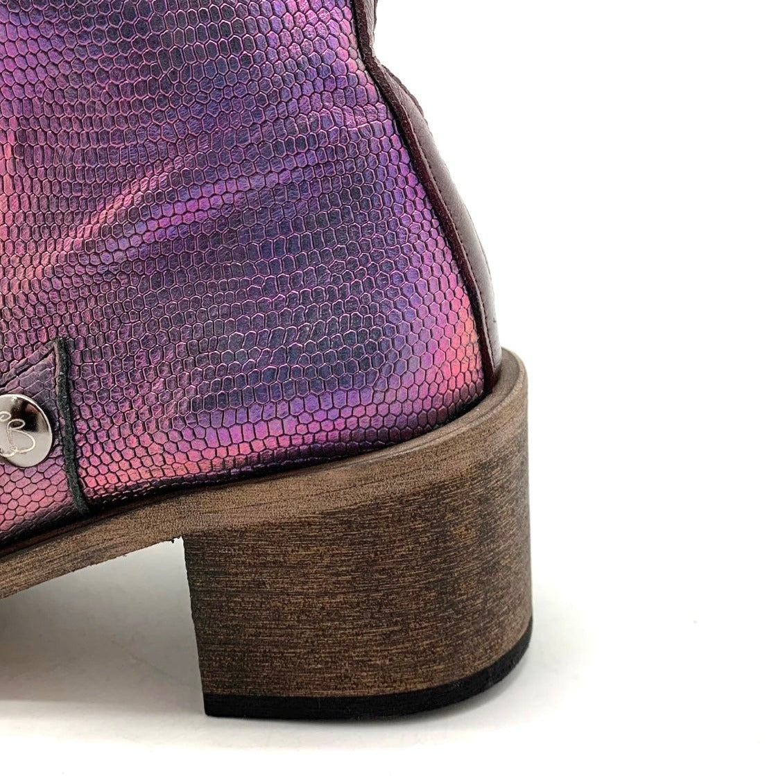 Zane - Iridescent purple ankle boot - Chanii B