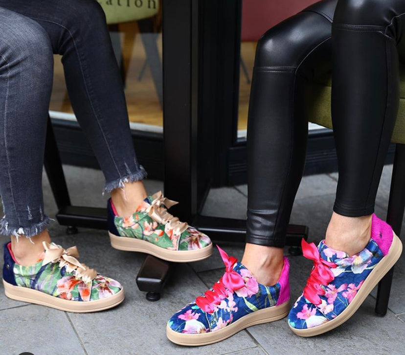 Lux Velvet - Navy sneaker-velvet - Chanii B