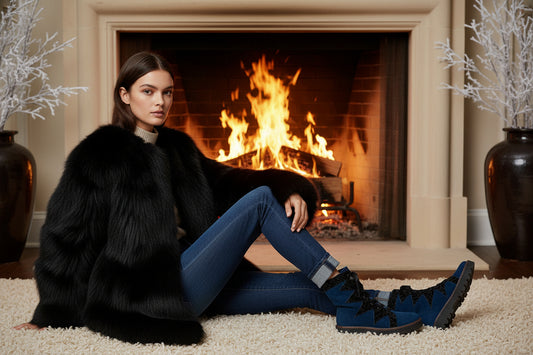 Chaude - Blue Sheepskin LAST PAIRS 37! - Chanii B