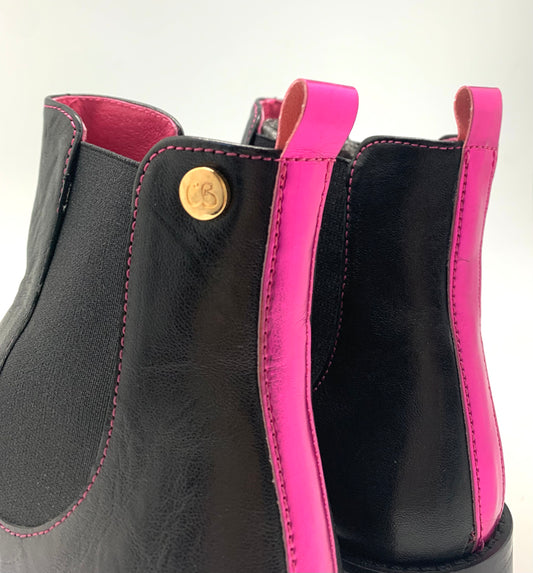 Taille black leather Chelsea ankle boot - Chanii B