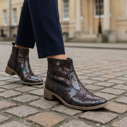 Zipp - Blue Scales ankle boot - Chanii B