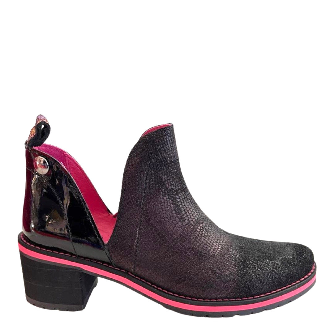 Zigg - Purple- Black ankle boot - Chanii B