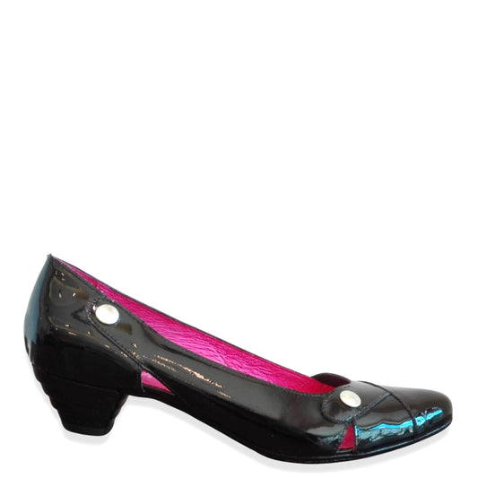 Clique - Black Patent- low heel shoe- Last pairs 36 & 41!