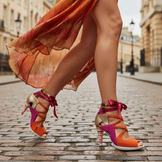 Jupiter - Orange/Fuchsia Sandal
