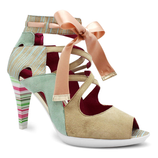 Jupiter - Natural/Mint sandal - Chanii B