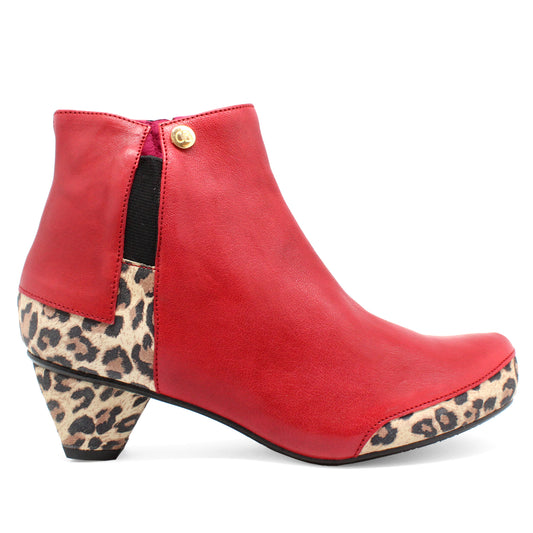 La Rui - Red Leopard- Ankle boot - Chanii B