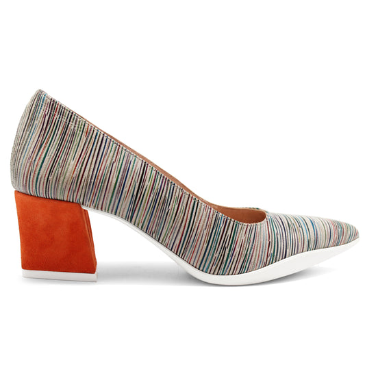 Lu Lu - Natural Stripe/Orange - Chanii B