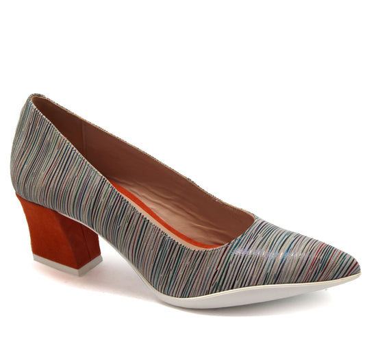 Lu Lu - Natural Stripe/Orange - Chanii B