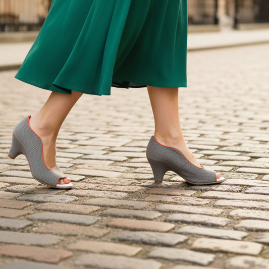 Maison - Grey suede with Orange - Chanii B