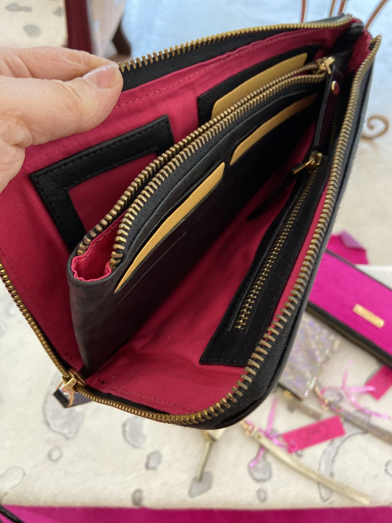 Savon - Fuchsia wallet- clutch - Chanii B