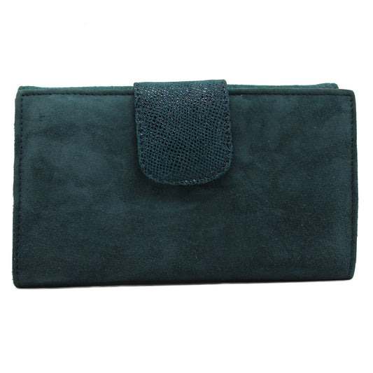 Mula - Teal suede wallet - Chanii B