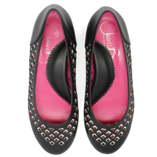 Onyx - Black/White Ballerina last pair 41 - Chanii B