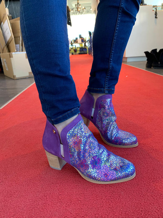 Plume- Purple ankle boot - Chanii B