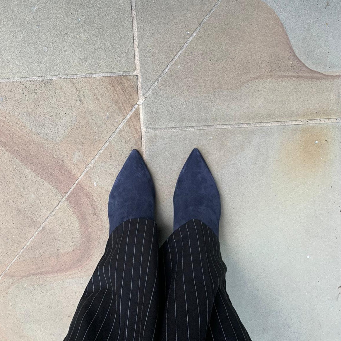 Zone - Navy Suede ankle boot - Chanii B