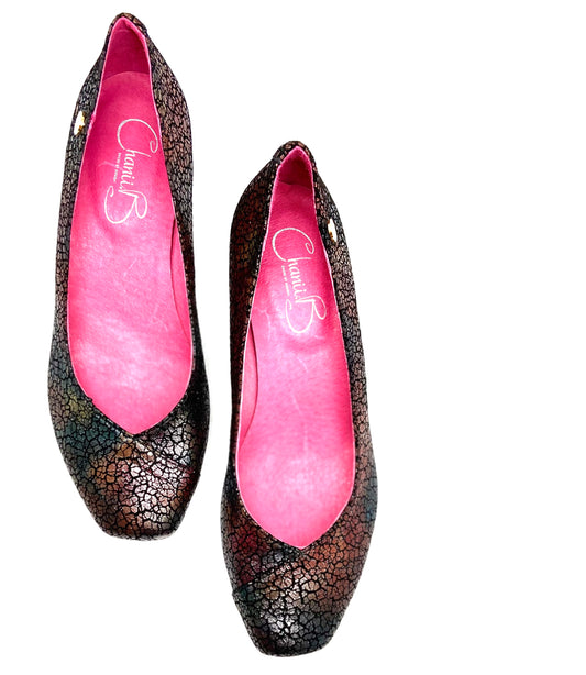 Polo - Multi Mosaic Low heel shoe - Chanii B