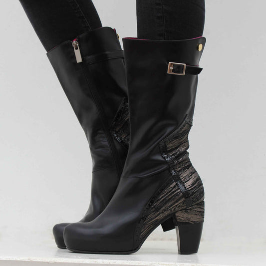Persimmon - Black cork Boot- Last pair- 38