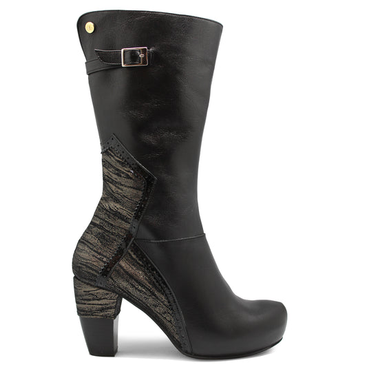 Persimmon - Black cork Boot - Chanii B