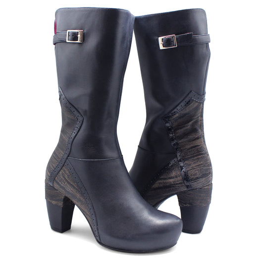 Persimmon - Navy cork boot - Chanii B