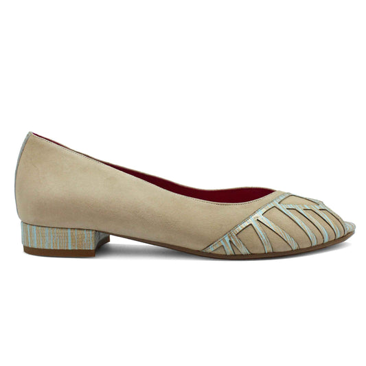 Peruse - Natural/Mint flat shoe- last pair 37