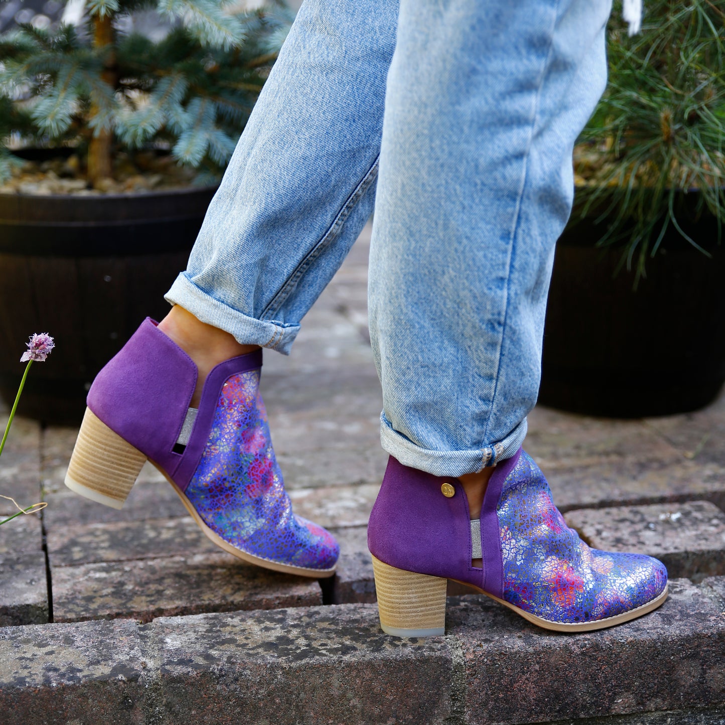 Plume- Purple ankle boot - Chanii B