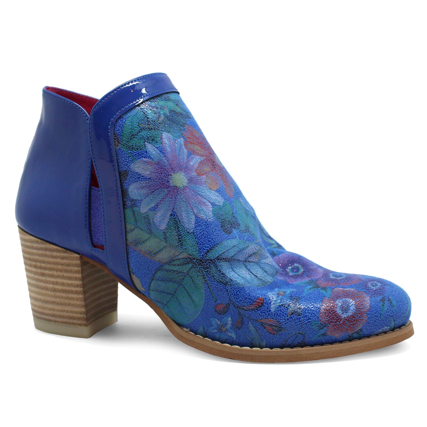 Plume - Blue Flower ankle boot - Chanii B
