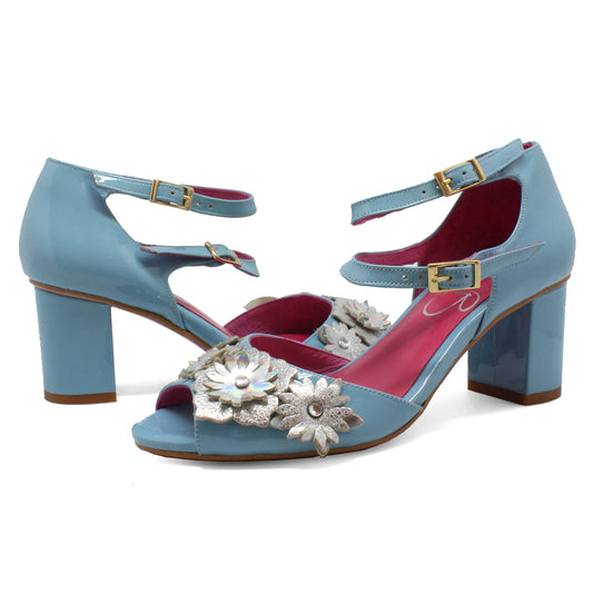 Poppy - Blue Patent - LAST PAIR 37! - Chanii B