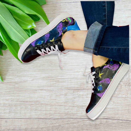 Skate Doodle Black Sneaker - Chanii B