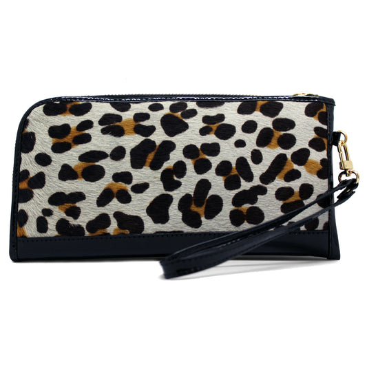 Savon - White Leopard wallet clutch - Chanii B