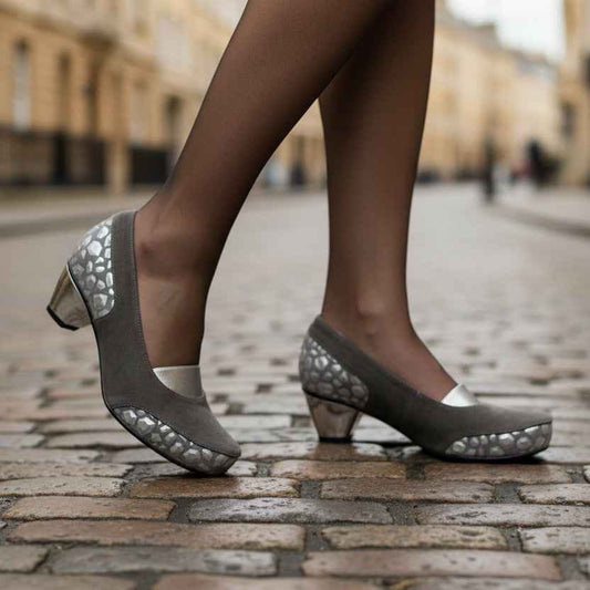 Seine - Grey/Silver Hexagon- Last pair 41