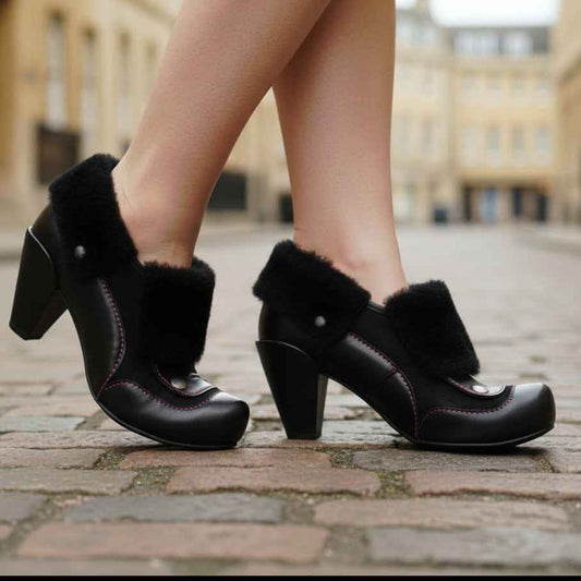 Souffle - Black sheepskin- LAST PAIR 35