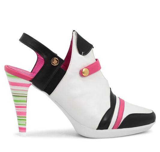 St Etienne- White multi -Sling back - Chanii B