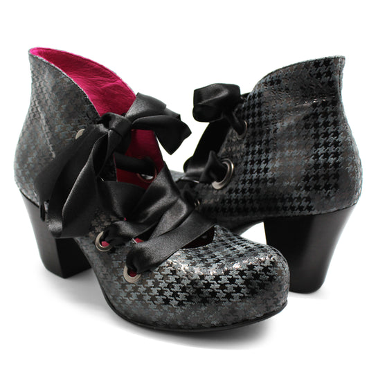 Staple - Black Houndstooth heel shoe - Chanii B