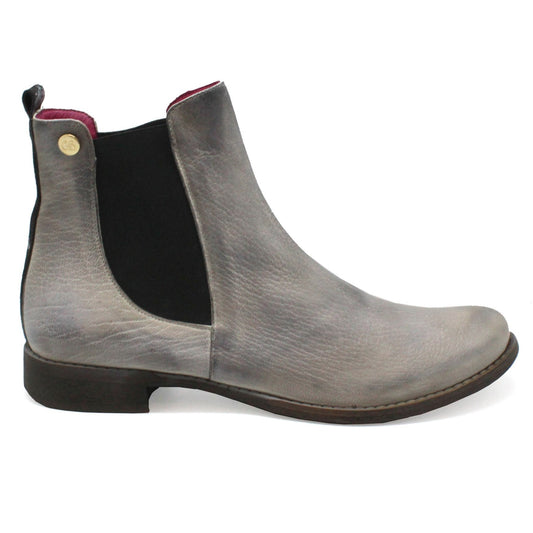 Taille - White Antique Chelsea Boot - Chanii B