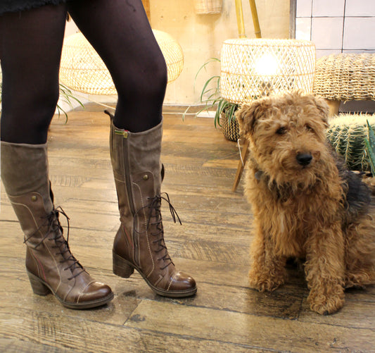 Voyage -Taupe long leg boot-LAST PAIR 37! - Chanii B