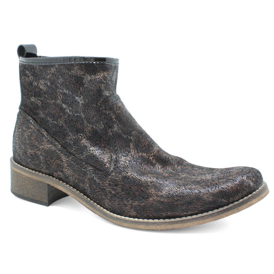 Zipp - Black Leopard ankle boot - Chanii B