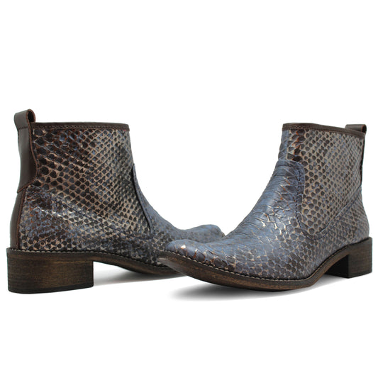 Zipp - Blue Snake ankle boot - Chanii B