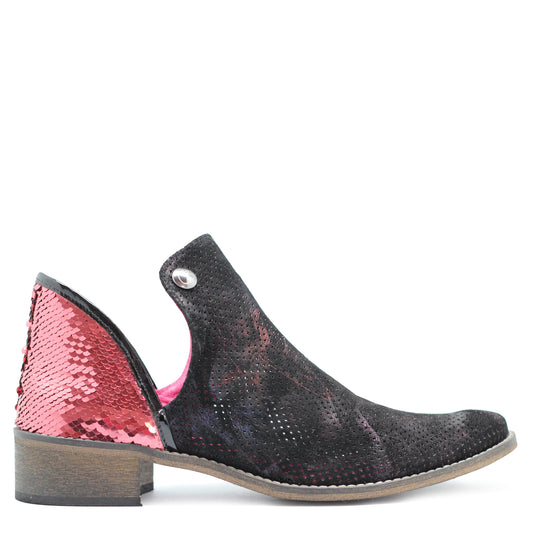 Zippette - Black Multi Colour Smoke anke boot - Chanii B